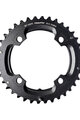 SRAM převodník - MTB 38T 104 S1 49 CHAINLINE AL5 2X10 NO PIN BLAST - černá