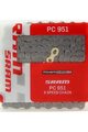 SRAM řetěz - PC 951 - zlatá/stříbrná