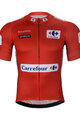 BONAVELO Cyklistický dres s krátkým rukávem - LA VUELTA - červená