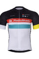 BONAVELO Cyklistický dres s krátkým rukávem - RADIOSHACK – NISSAN - modrá/bílá
