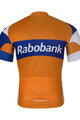 BONAVELO Cyklistický dres s krátkým rukávem - RABOBANK - oranžová/modrá