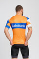 BONAVELO Cyklistický dres s krátkým rukávem - RABOBANK - oranžová/modrá