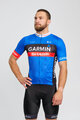 BONAVELO Cyklistický dres s krátkým rukávem - GARMIN SHARP - modrá/černá