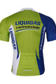 BONAVELO Cyklistický dres s krátkým rukávem - LIQUIGAS CANNONDALE - modrá/zelená/bílá