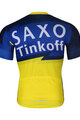 BONAVELO Cyklistický dres s krátkým rukávem - SAXO BANK TINKOFF - modrá/žlutá