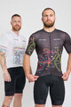 HOLOKOLO Cyklistický dres s krátkým rukávem - MAAPPI DARK - černá/vícebarevná