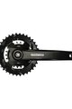 SHIMANO kliky s převodníkem - ALTUS MT101 75mm 36/22 - černá