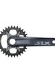 SHIMANO kliky - SLX M71001 170mm - šedá