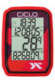 CICLOSPORT tachometr - PROTOS 105 - červená