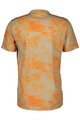 SCOTT Cyklistické triko s krátkým rukávem - DRI TIE DYE - béžová/oranžová