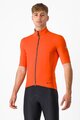 CASTELLI Cyklistický dres s krátkým rukávem - PERFETTO ROS 2 WIND - oranžová