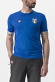 CASTELLI Cyklistické triko s krátkým rukávem - ITALIA MERINO - modrá