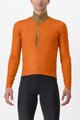 CASTELLI Cyklistický dres s dlouhým rukávem zimní - ENTRATA THERMAL - oranžová