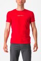 CASTELLI Cyklistické triko s krátkým rukávem - CLASSICO - červená