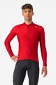 CASTELLI Cyklistický dres s dlouhým rukávem zimní - ESPRESSO THERMAL - červená