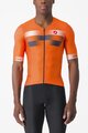 CASTELLI Cyklistický dres s krátkým rukávem - FREE SPEED 2 RACE - oranžová/modrá