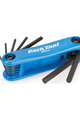 PARK TOOL sada klíčů - SET ALLEN WRENCHES PT-AWS-10C - modrá