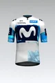 GOBIK Cyklistický dres s krátkým rukávem - ODYSSEY MOVISTAR TEAM 2025 - bílá/modrá/světle modrá