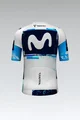 GOBIK Cyklistický dres s krátkým rukávem - ODYSSEY MOVISTAR TEAM 2025 - bílá/modrá/světle modrá