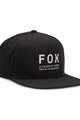 FOX Cyklistická čepice - NON STOP TECH SNAPBACK - černá