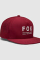 FOX Cyklistická čepice - NON STOP TECH SNAPBACK - bordó