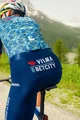 AGU Cyklistické kalhoty krátké s laclem - TDF 2024 TEAM VISMA | LEASE A BIKE - modrá