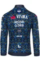 AGU Cyklistický dres s dlouhým rukávem letní - TDF 2024 TEAM VISMA | LEASE A BIKE - modrá/žlutá