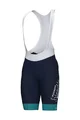 ALÉ Cyklistické kalhoty krátké s laclem - BAHRAIN VICTORIOUS 2024 - modrá/bílá