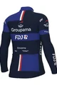 ALÉ Cyklistický dres s dlouhým rukávem zimní - GROUPAMA FDJ 2024 - modrá