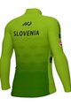 ALÉ Cyklistický dres s dlouhým rukávem zimní - SLOVENIAN FEDERATION PRIME 2024 - zelená