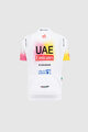 PISSEI Cyklistický dres s krátkým rukávem - UAE TEAM EMIRATES REPLICA - GIRO + TOUR 24 JR - bílá/růžová/žlutá