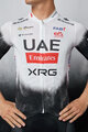 PISSEI Cyklistický dres s krátkým rukávem - UAE TEAM EMIRATES 2025 REPLICA - bílá/černá