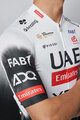 PISSEI Cyklistický dres s krátkým rukávem - UAE TEAM EMIRATES 2025 REPLICA - bílá/černá