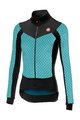 CASTELLI Cyklistický dres s dlouhým rukávem zimní - SFIDA LADY WINTER - světle modrá/černá