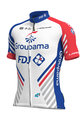 ALÉ Cyklistický dres s krátkým rukávem - GROUPAMA FDJ 2019 - bílá/modrá/červená