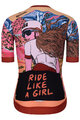 RIVANELLE BY HOLOKOLO Cyklistický krátký dres a krátké kalhoty - FREE ELITE LADY LIMI - oranžová/černá/vícebarevná