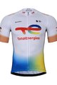 BONAVELO Cyklistický krátký dres a krátké kalhoty - TOTAL ENERGIES 2024 - modrá/bílá/žlutá/černá