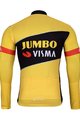 BONAVELO Cyklistický dres s dlouhým rukávem zimní - JUMBO-VISMA 2024 WNT - černá/žlutá