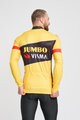 BONAVELO Cyklistický dres s dlouhým rukávem zimní - JUMBO-VISMA 2024 WNT - černá/žlutá