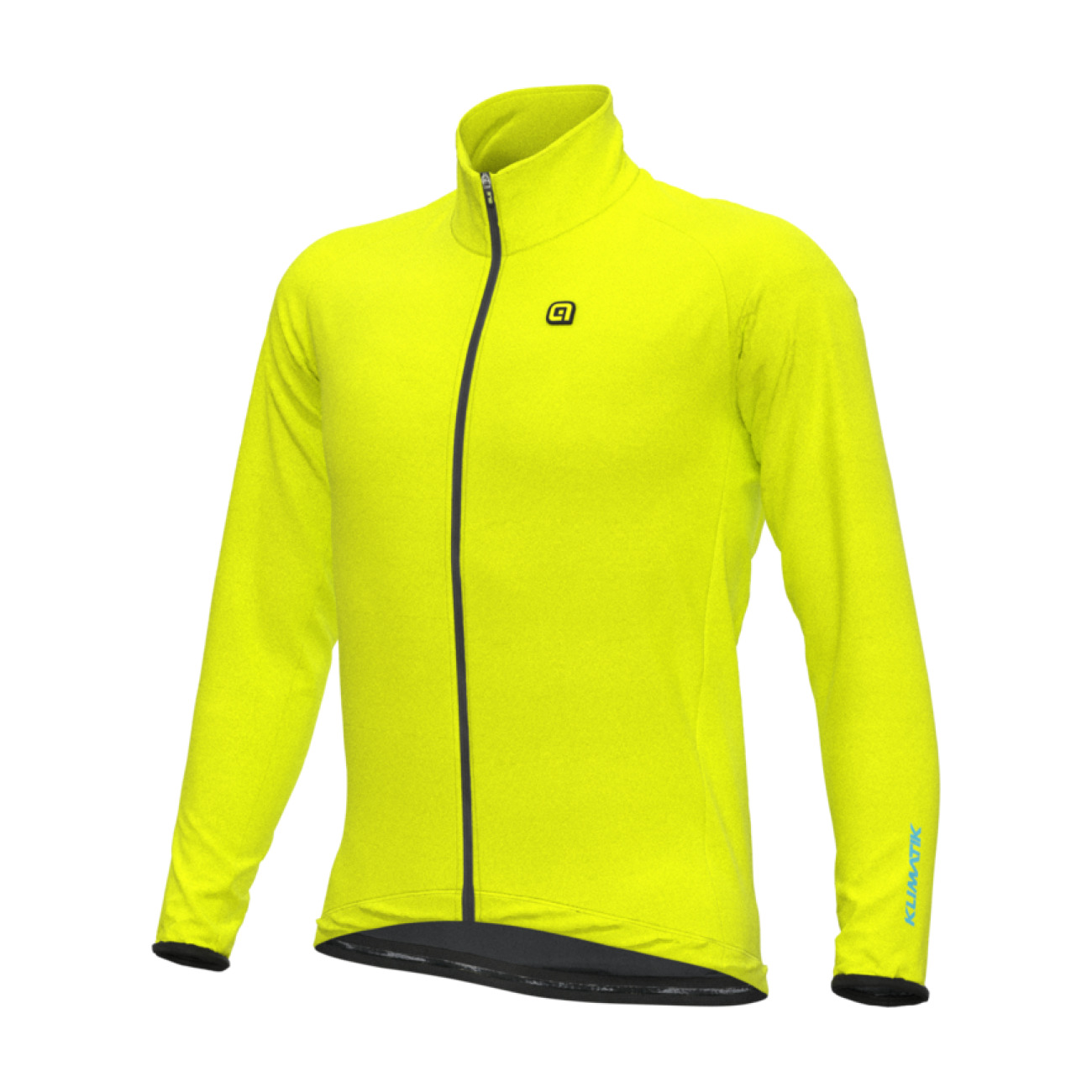 Levně ALÉ Cyklistická větruodolná bunda - KLIMATIK GUSCIO RACING - žlutá