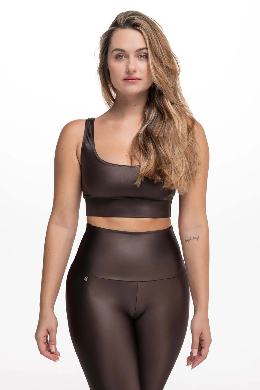 
                ATHLEEYA Podprsenka - ALLURE SHINE - hnědá XS
            