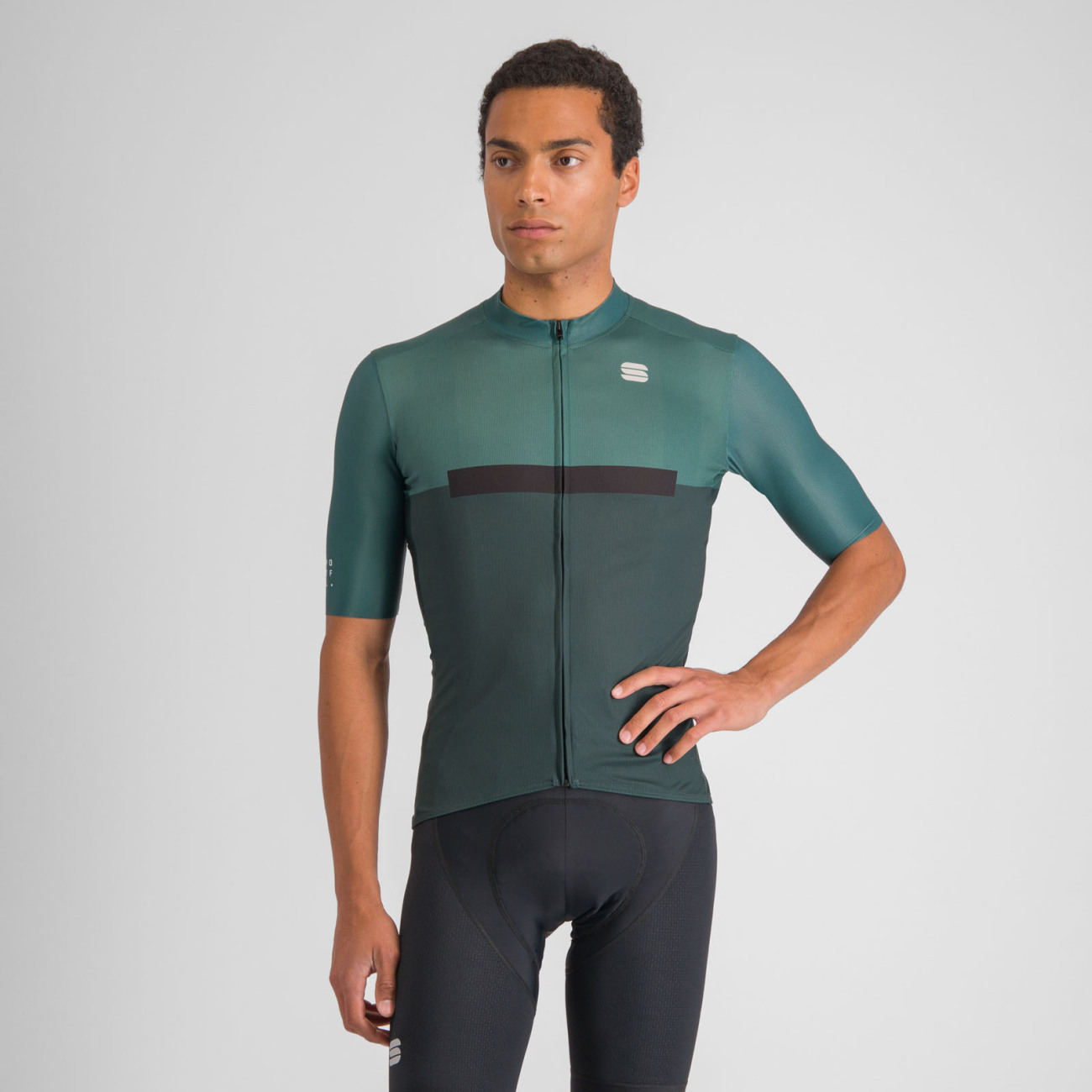 
                SPORTFUL Cyklistický dres s krátkým rukávem - PISTA - zelená 2XL
            