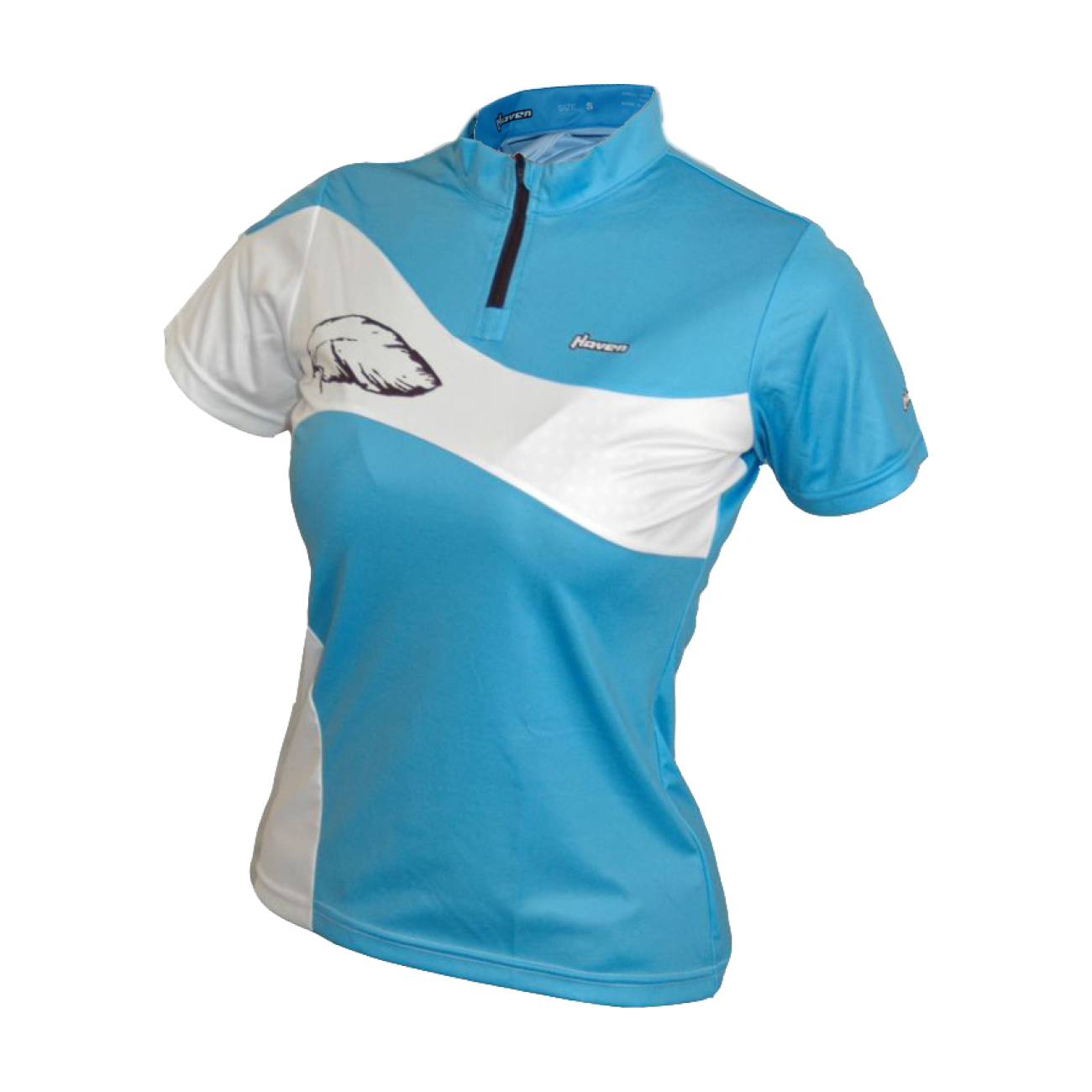 
                HAVEN Cyklistický dres s krátkým rukávem - COMTESS - modrá/bílá XS
            