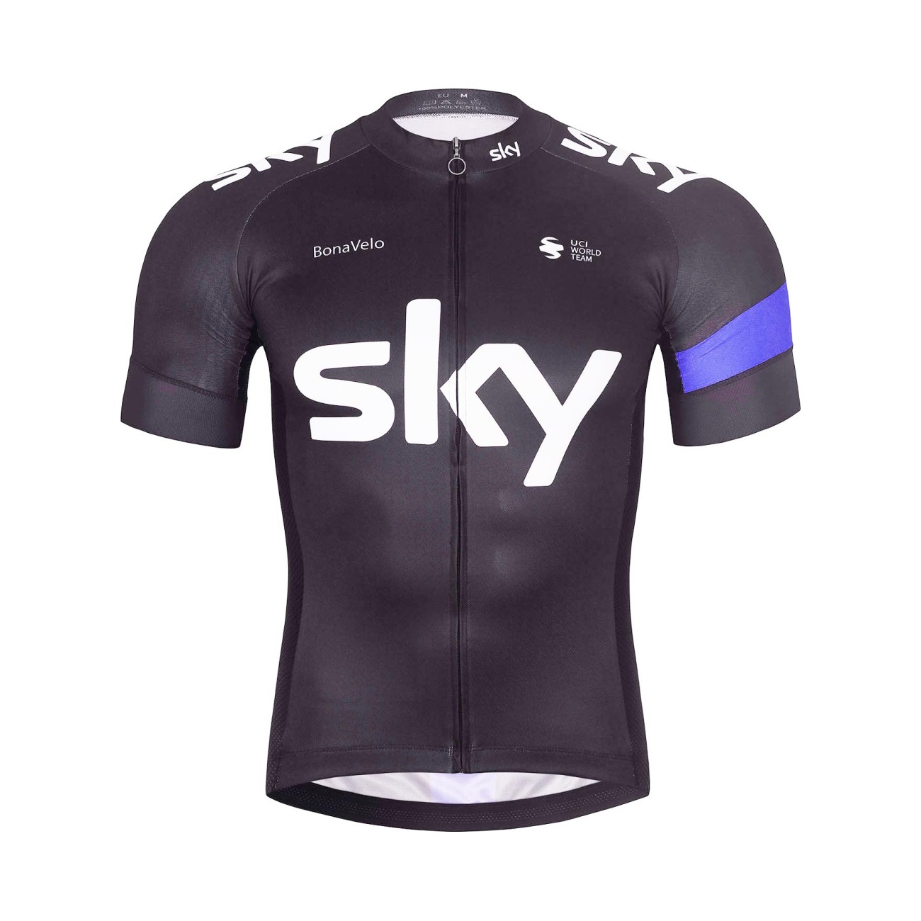 
                BONAVELO Cyklistický dres s krátkým rukávem - SKY - černá S
            