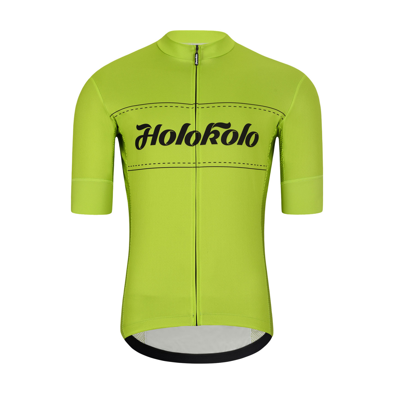 
                HOLOKOLO Cyklistický dres s krátkým rukávem - GEAR UP - žlutá M
            