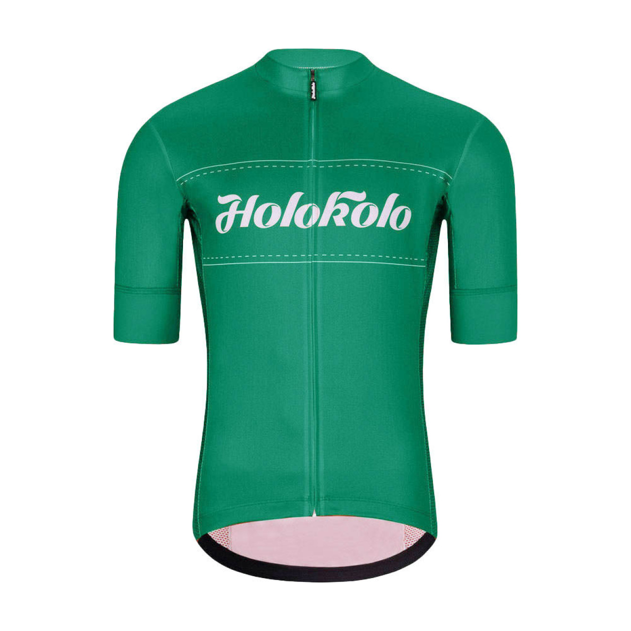 
                HOLOKOLO Cyklistický dres s krátkým rukávem - GEAR UP - zelená
            