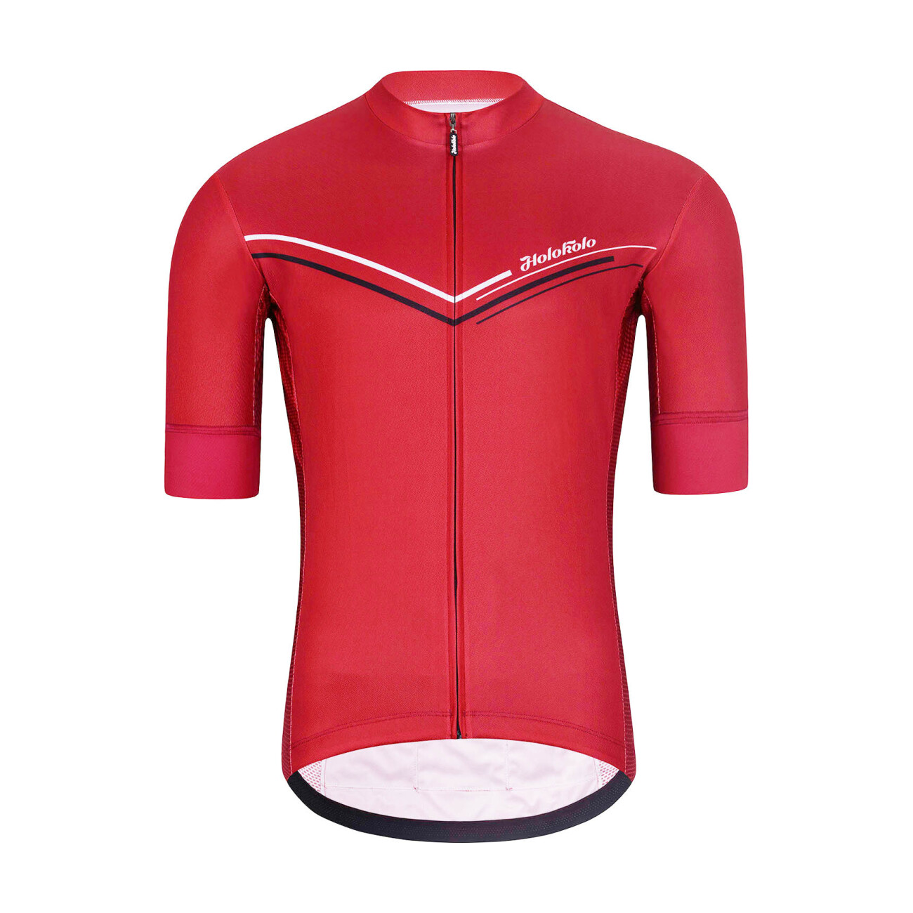 
                HOLOKOLO Cyklistický dres s krátkým rukávem - LEVEL UP - červená 3XL
            