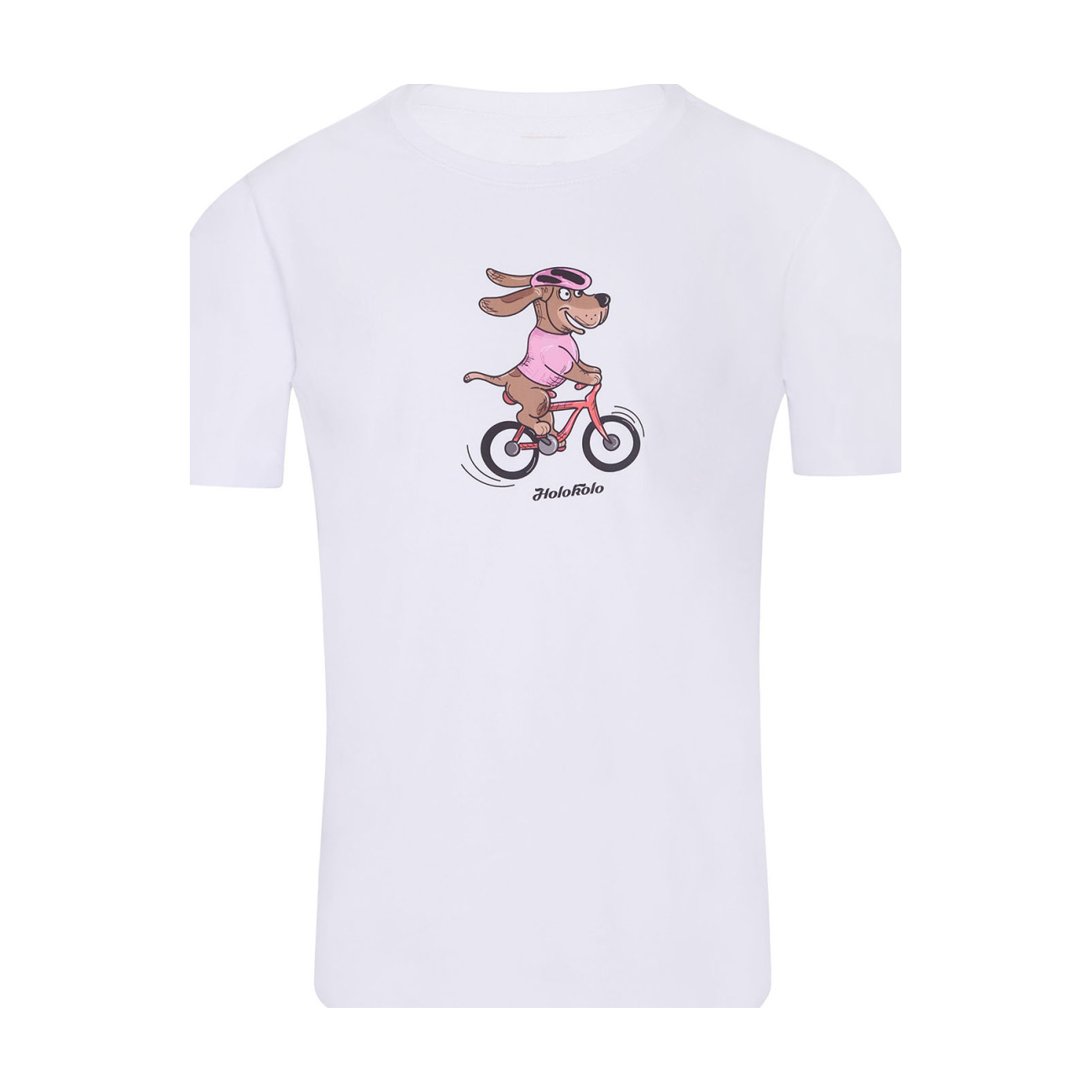 
                NU. BY HOLOKOLO Cyklistické triko s krátkým rukávem - PEDAL POWER - bílá XS-125cm
            