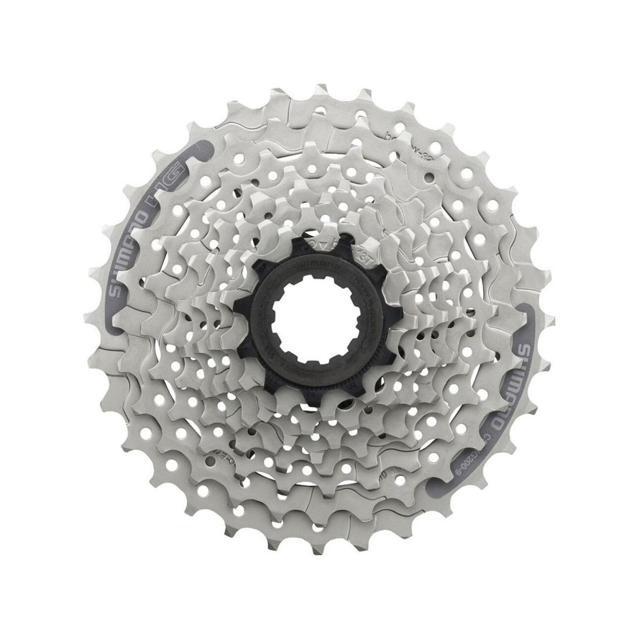 
                SHIMANO kazeta - CASSETTE HG201 9 11-36 - stříbrná
            