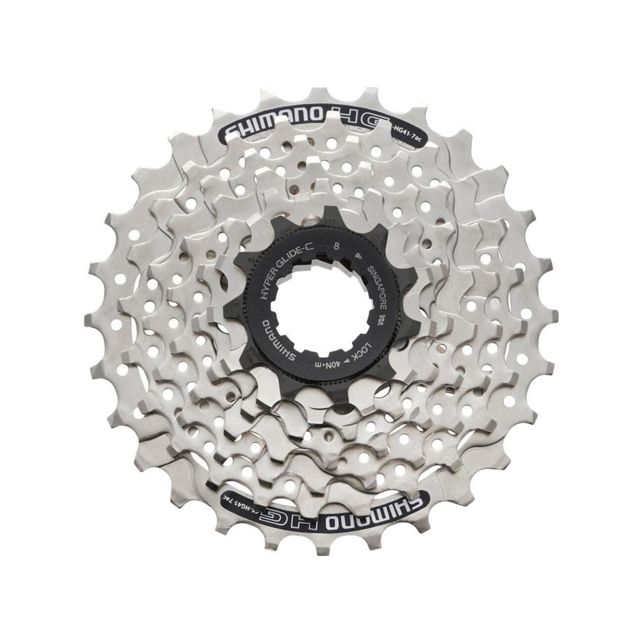 
                SHIMANO kazeta - CASSETTE HG41 7 11-28 - stříbrná/černá
            